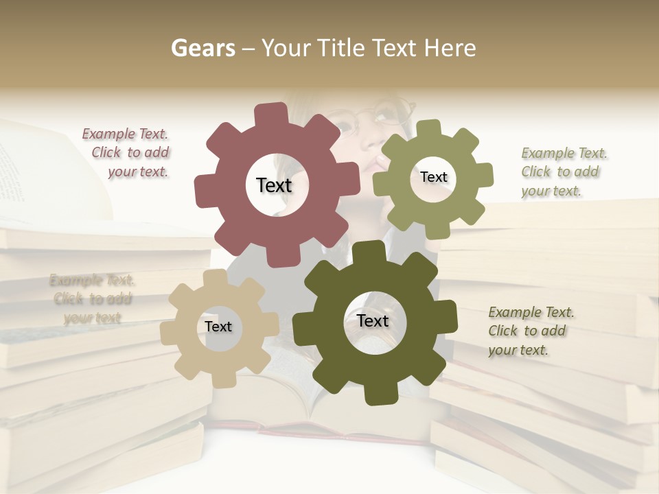 Beautiful Study Portrait PowerPoint Template