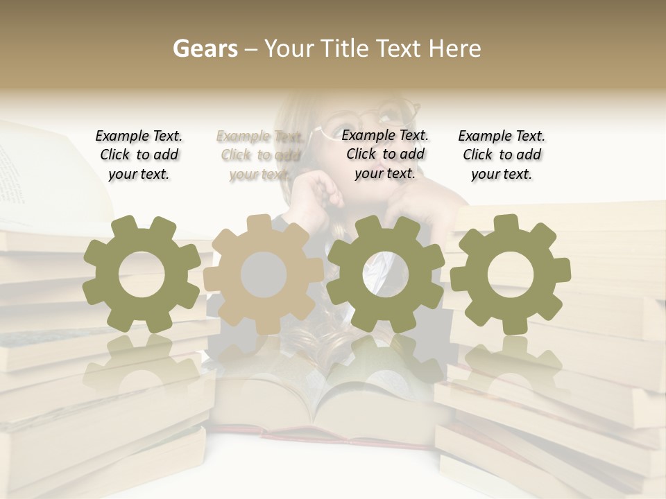 Beautiful Study Portrait PowerPoint Template