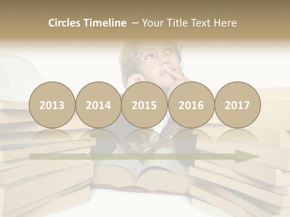 Beautiful Study Portrait PowerPoint Template