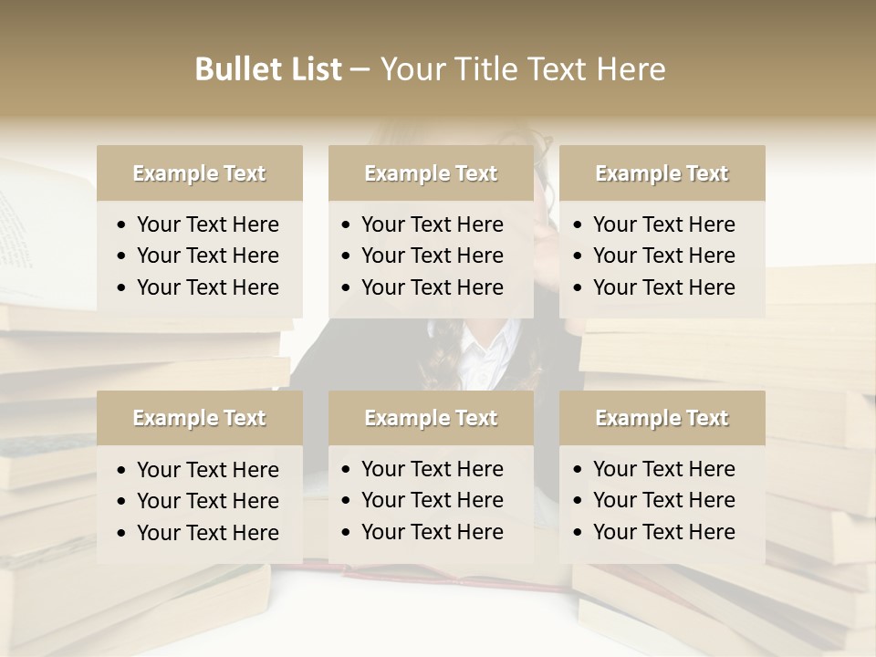 Beautiful Study Portrait PowerPoint Template