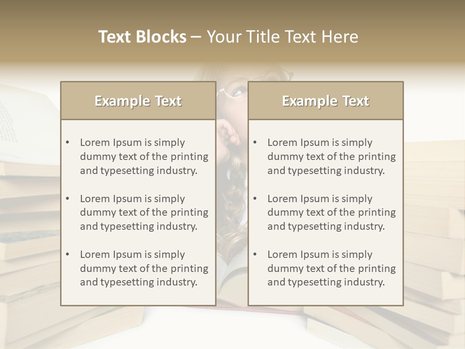Beautiful Study Portrait PowerPoint Template