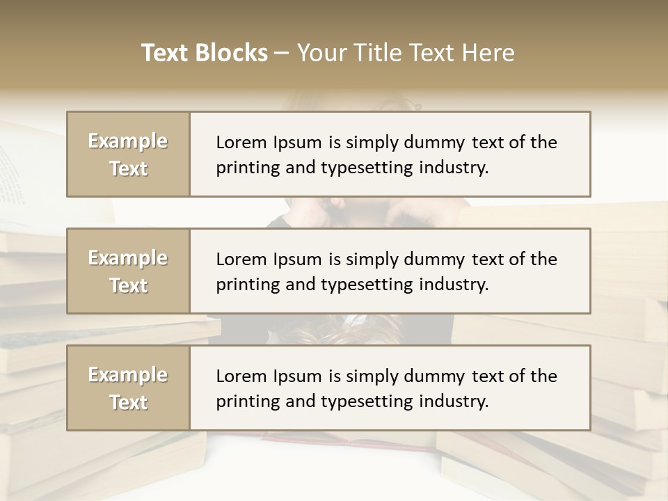Beautiful Study Portrait PowerPoint Template