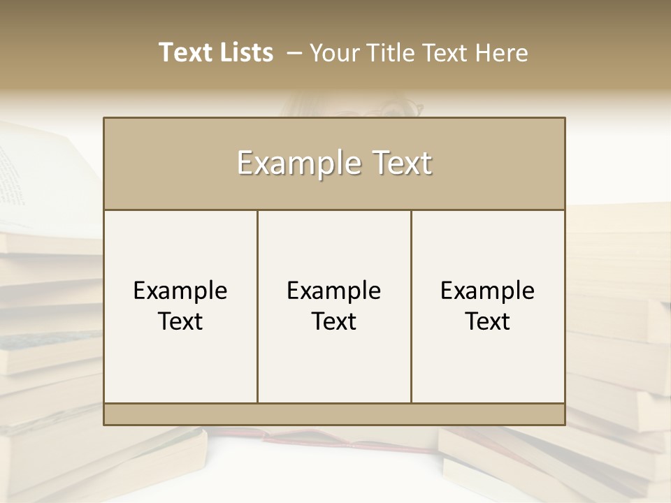 Beautiful Study Portrait PowerPoint Template