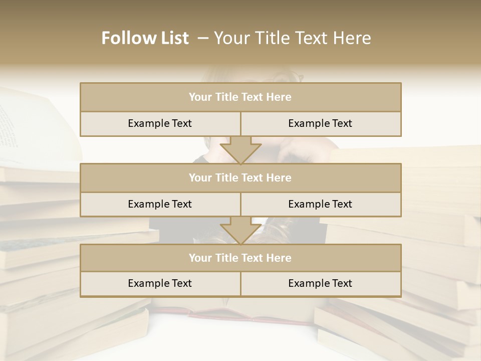 Beautiful Study Portrait PowerPoint Template