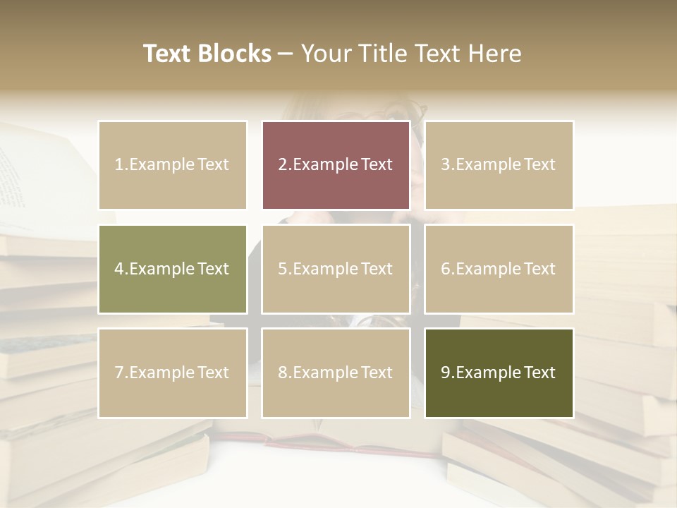 Beautiful Study Portrait PowerPoint Template