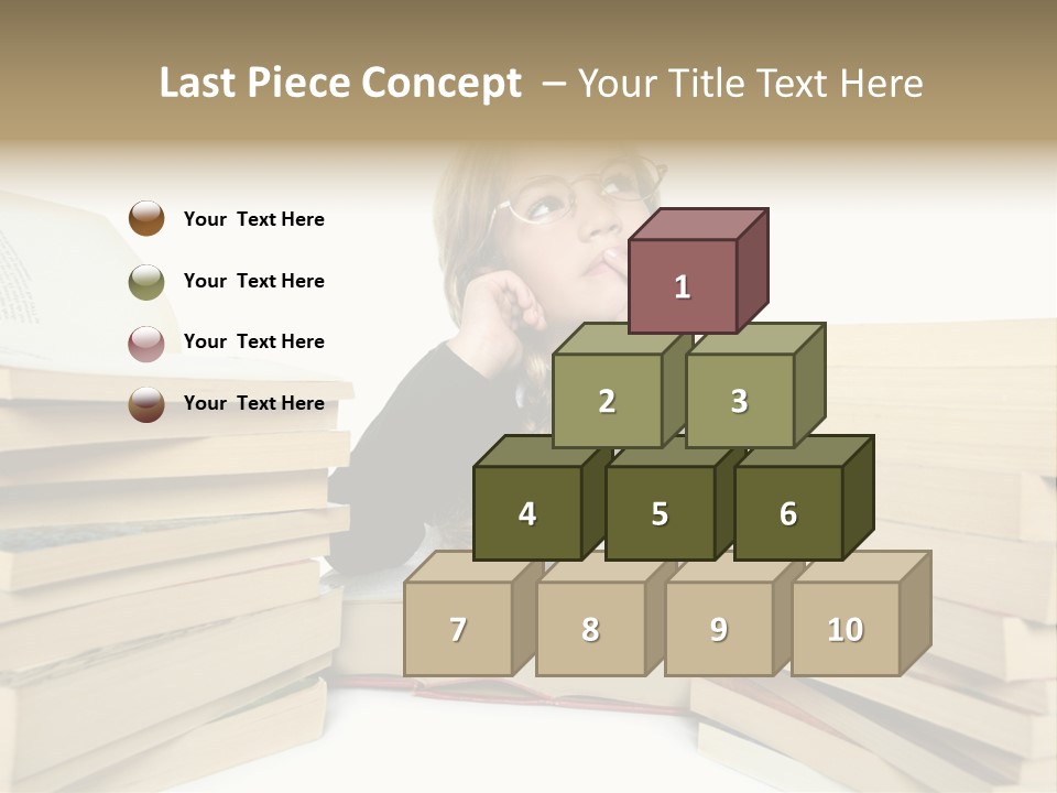 Beautiful Study Portrait PowerPoint Template