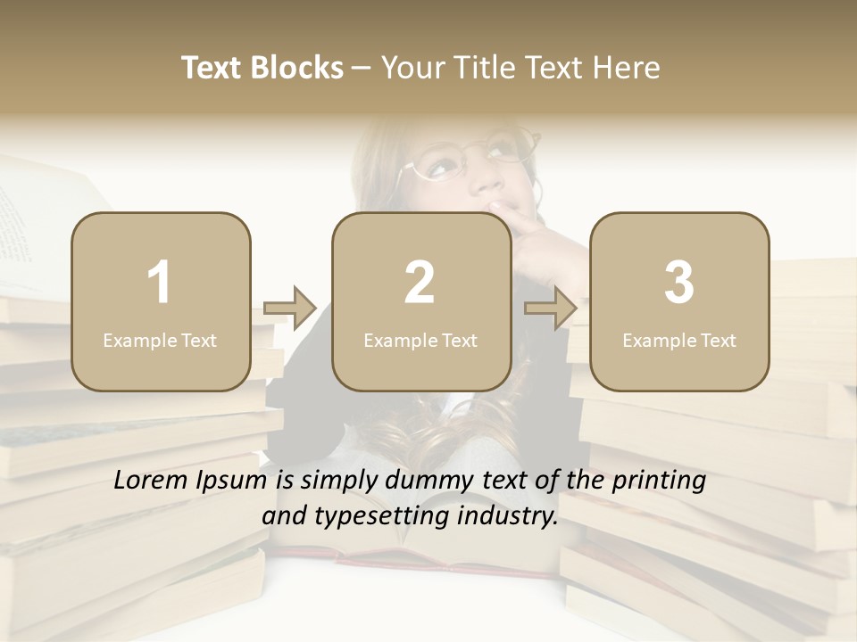 Beautiful Study Portrait PowerPoint Template