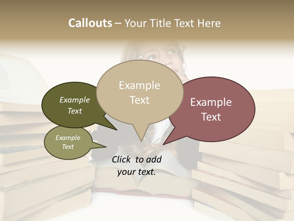 Beautiful Study Portrait PowerPoint Template