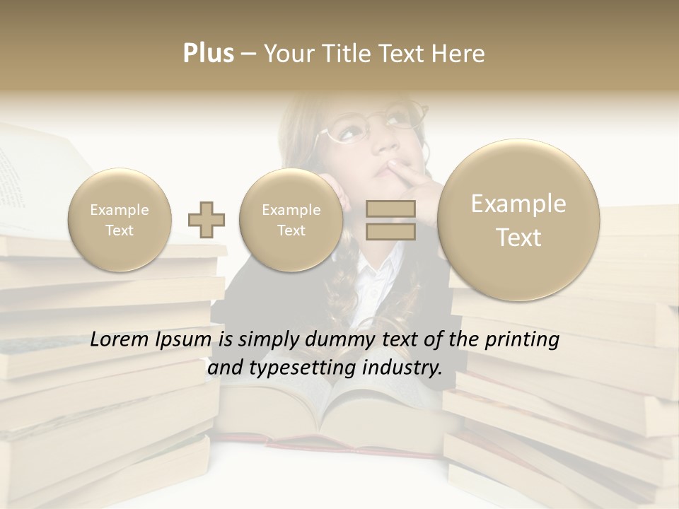 Beautiful Study Portrait PowerPoint Template