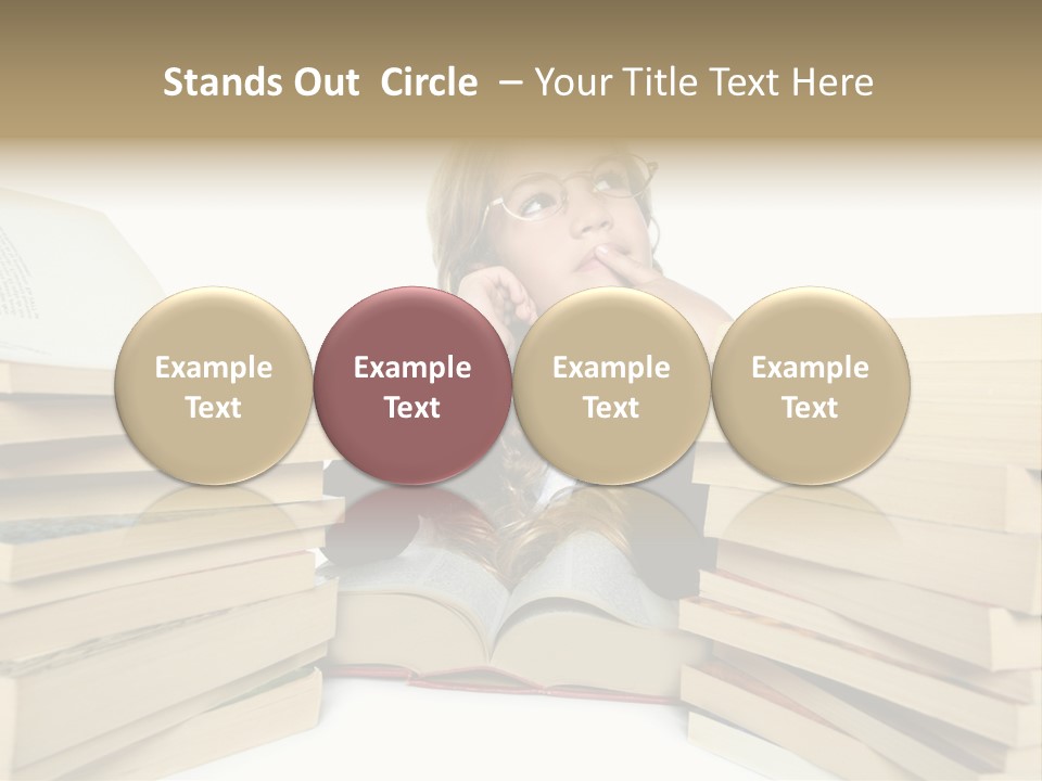 Beautiful Study Portrait PowerPoint Template