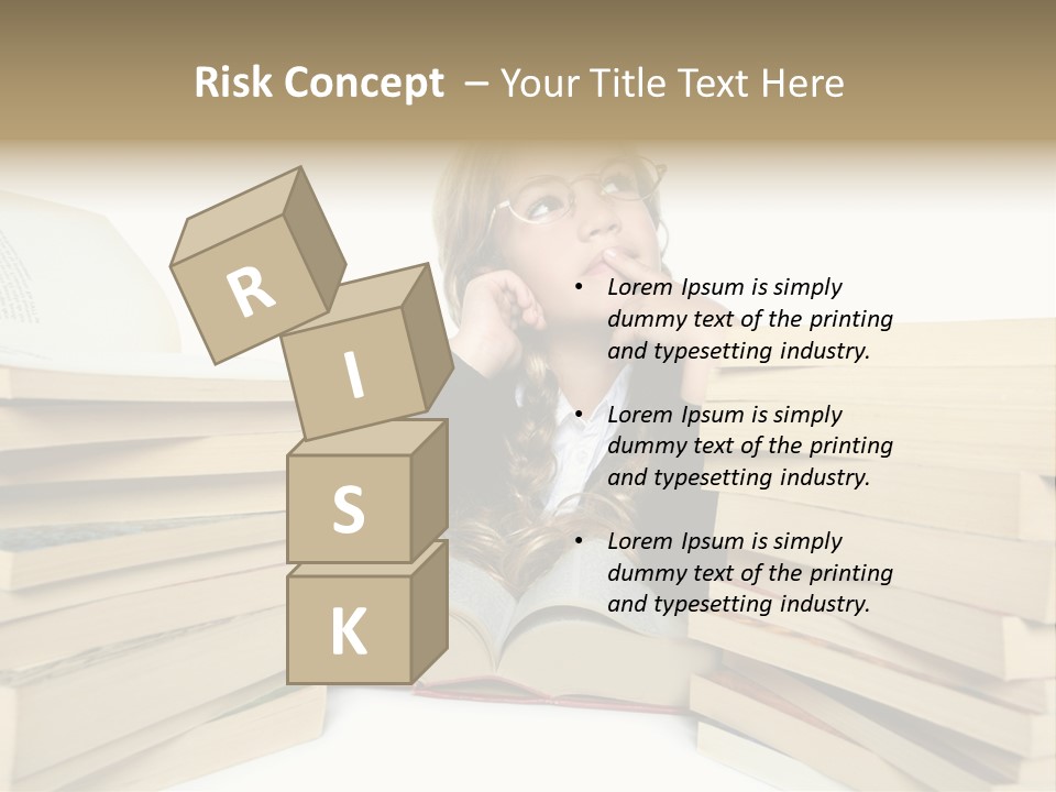 Beautiful Study Portrait PowerPoint Template