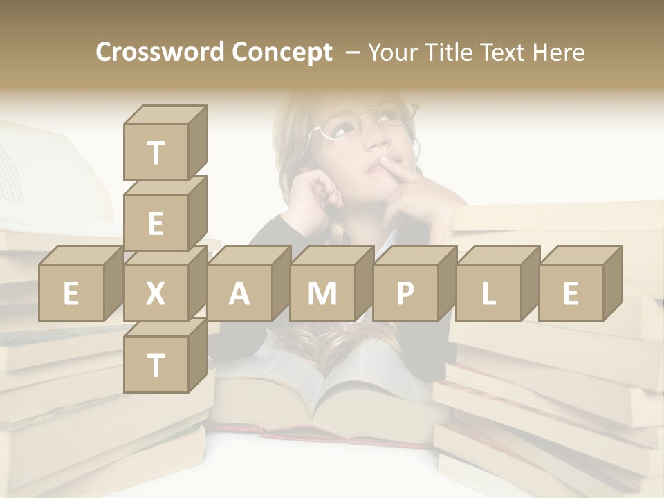 Beautiful Study Portrait PowerPoint Template