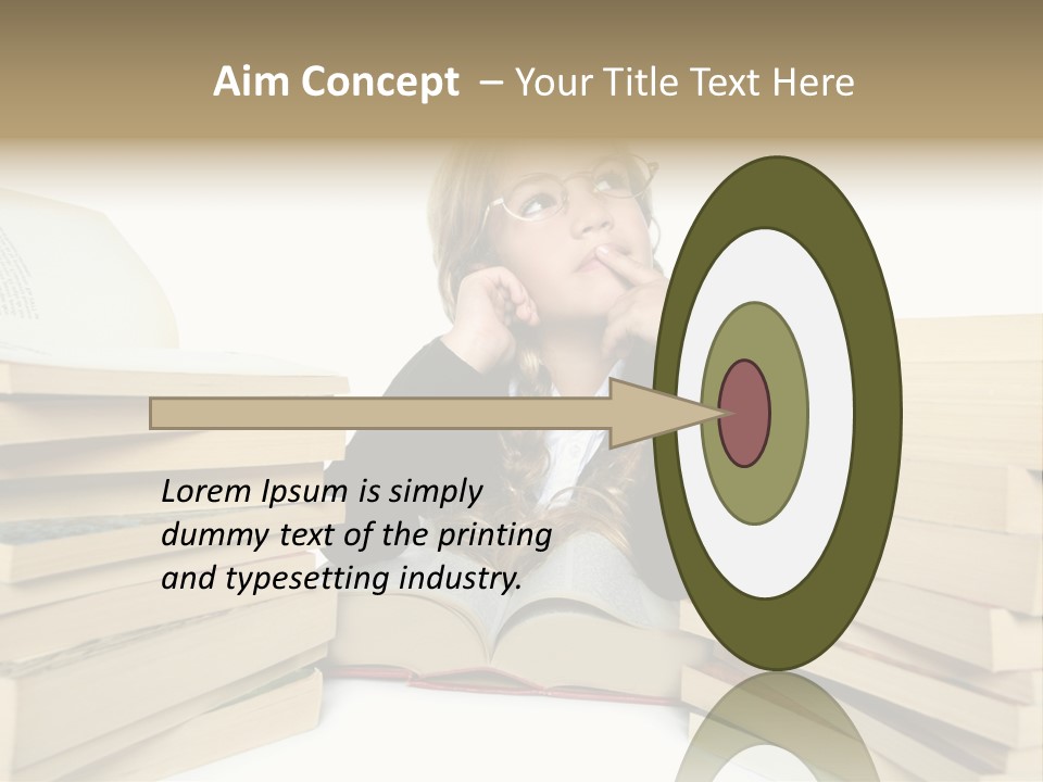 Beautiful Study Portrait PowerPoint Template