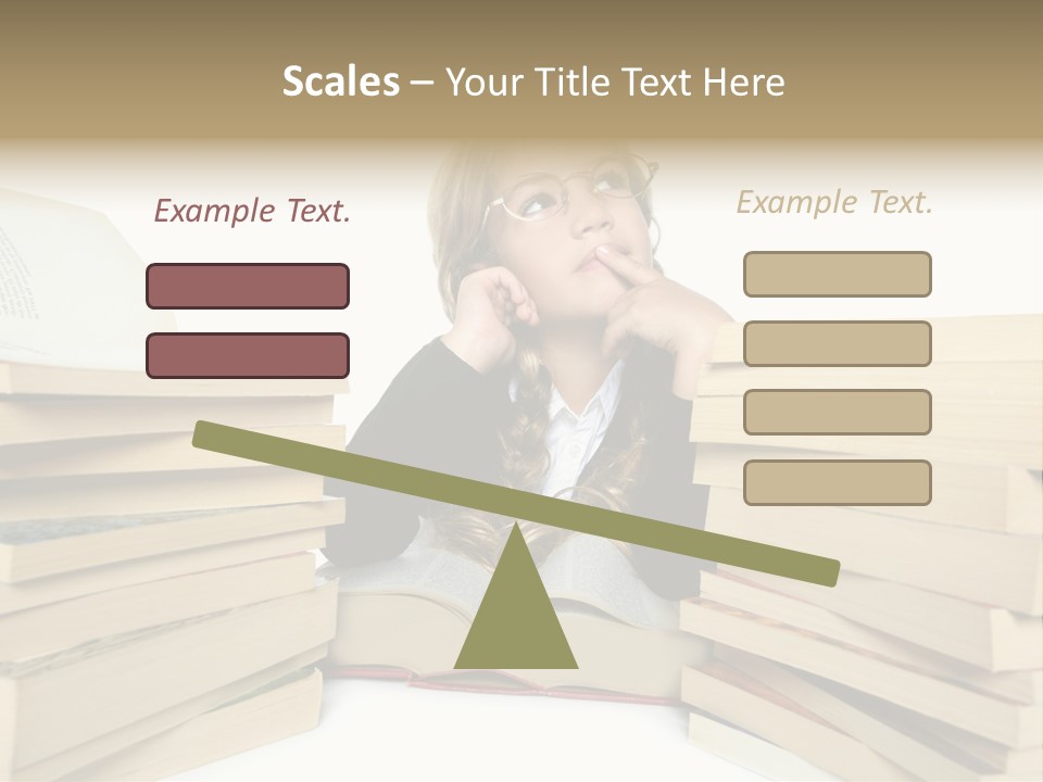 Beautiful Study Portrait PowerPoint Template