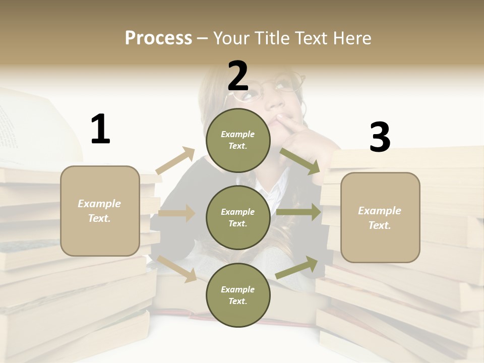 Beautiful Study Portrait PowerPoint Template
