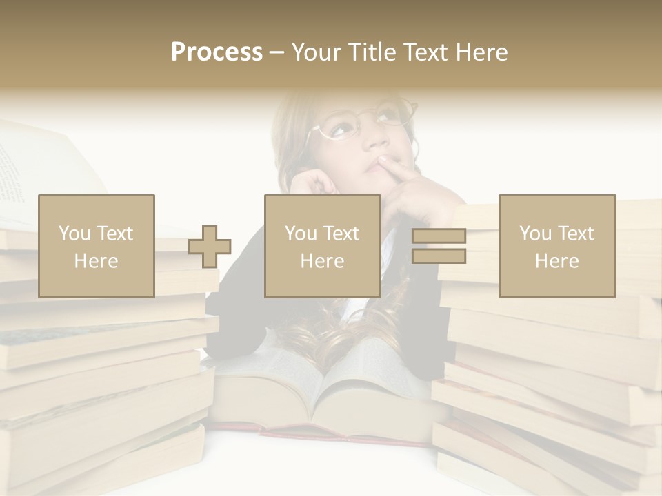 Beautiful Study Portrait PowerPoint Template