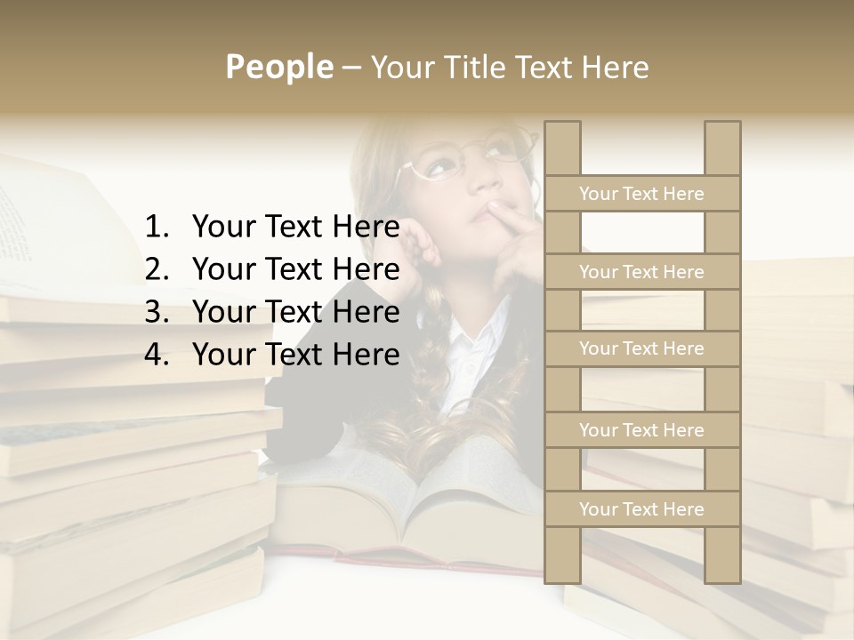 Beautiful Study Portrait PowerPoint Template
