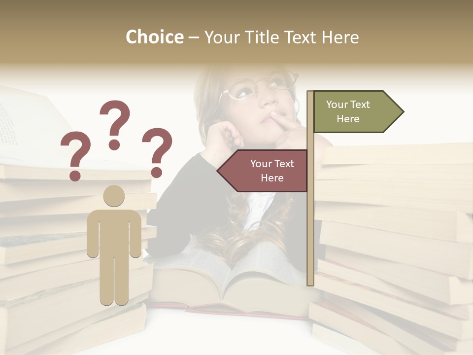 Beautiful Study Portrait PowerPoint Template