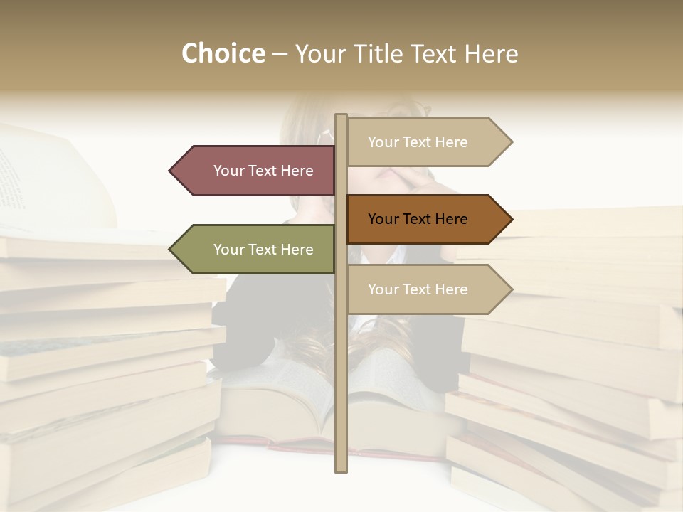 Beautiful Study Portrait PowerPoint Template