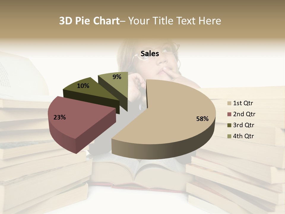 Beautiful Study Portrait PowerPoint Template
