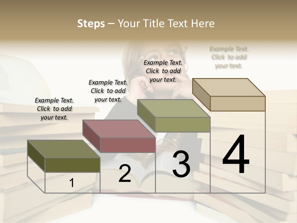 Beautiful Study Portrait PowerPoint Template