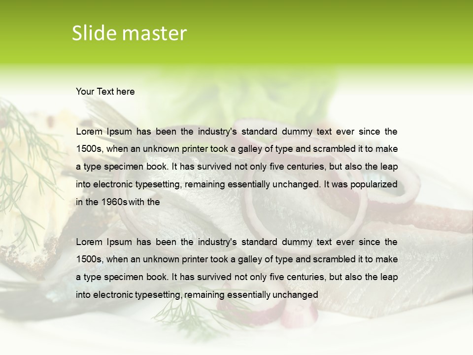 Green Hale Fillet PowerPoint Template