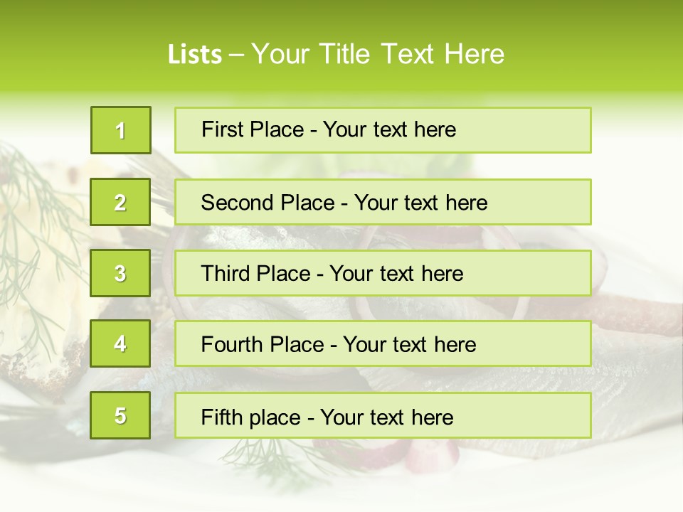 Green Hale Fillet PowerPoint Template