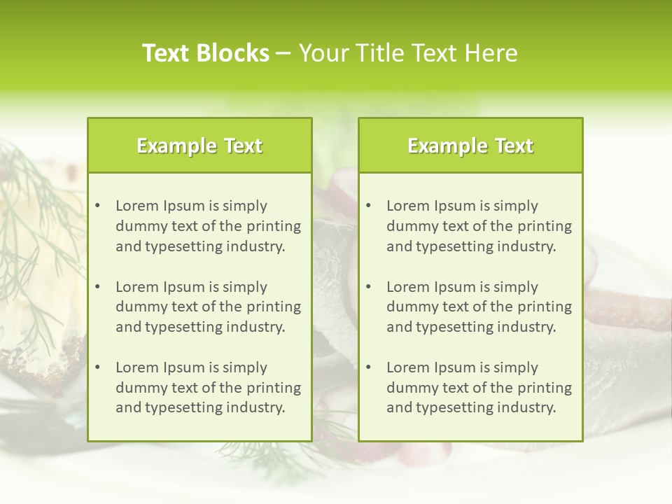 Green Hale Fillet PowerPoint Template