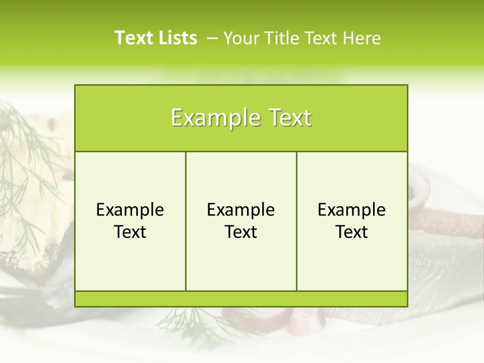 Green Hale Fillet PowerPoint Template