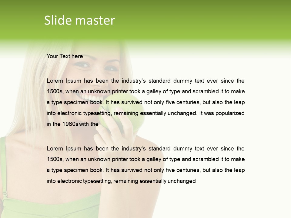 Eating Dental Expression PowerPoint Template