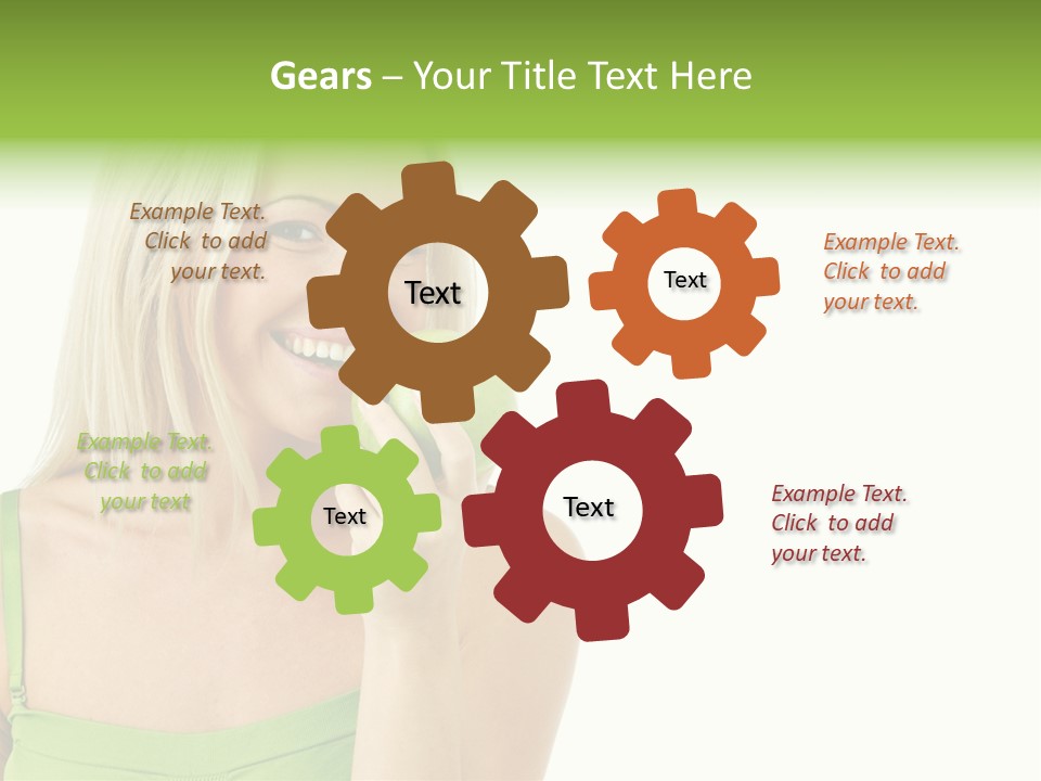 Eating Dental Expression PowerPoint Template