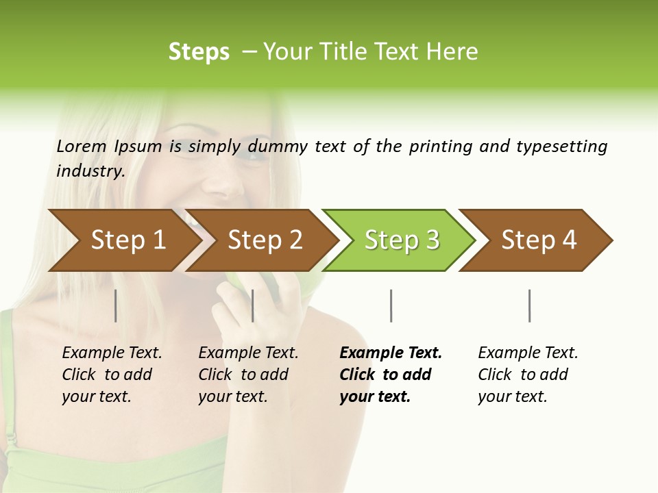Eating Dental Expression PowerPoint Template