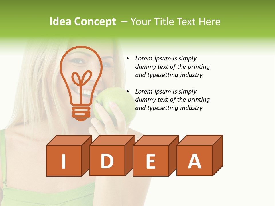 Eating Dental Expression PowerPoint Template