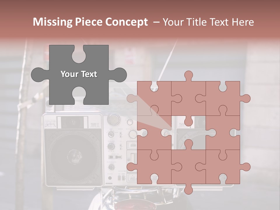 Dance Music Boombox Cool PowerPoint Template