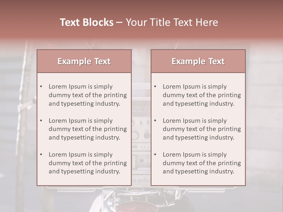 Dance Music Boombox Cool PowerPoint Template