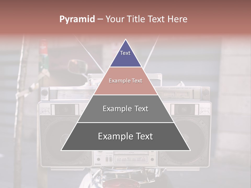 Dance Music Boombox Cool PowerPoint Template