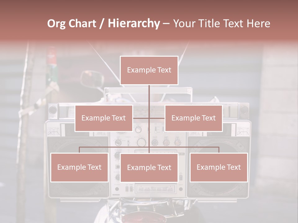 Dance Music Boombox Cool PowerPoint Template