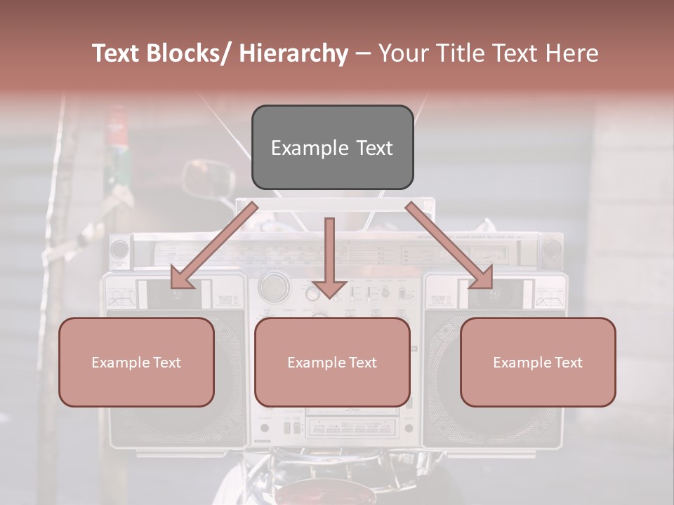 Dance Music Boombox Cool PowerPoint Template