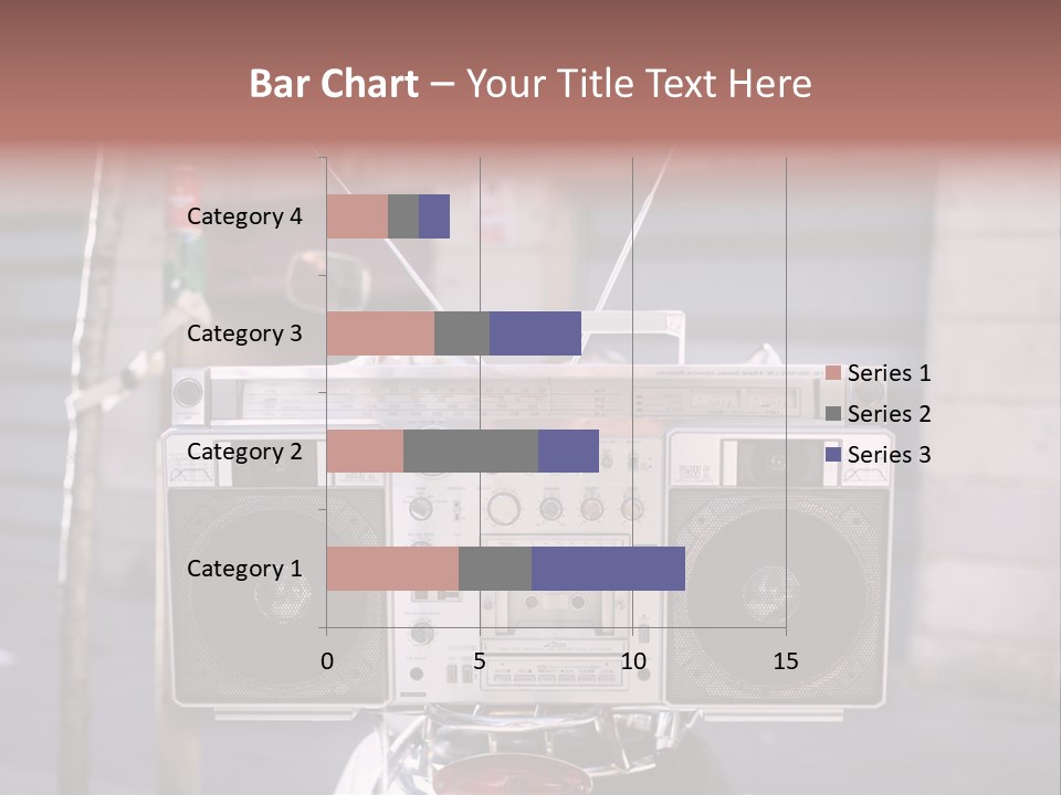 Dance Music Boombox Cool PowerPoint Template