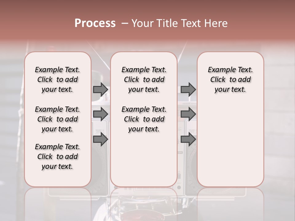 Dance Music Boombox Cool PowerPoint Template