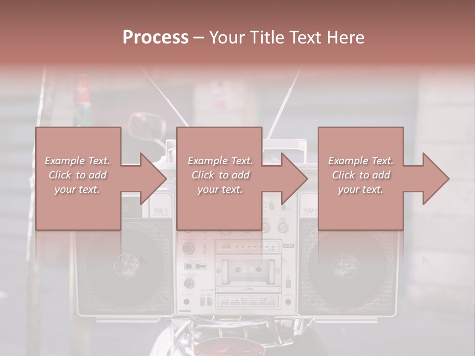 Dance Music Boombox Cool PowerPoint Template