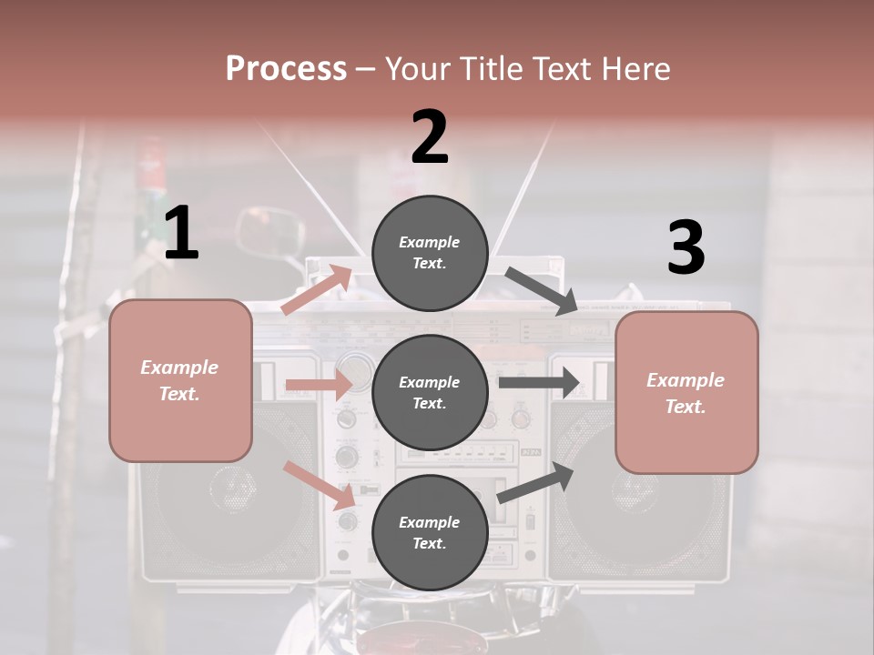 Dance Music Boombox Cool PowerPoint Template