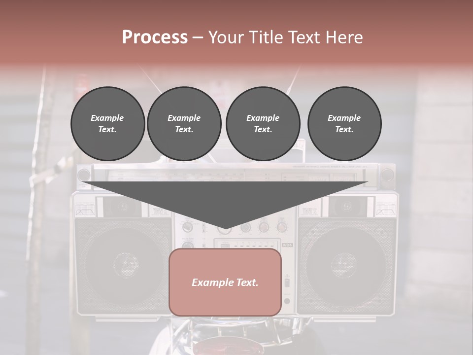 Dance Music Boombox Cool PowerPoint Template