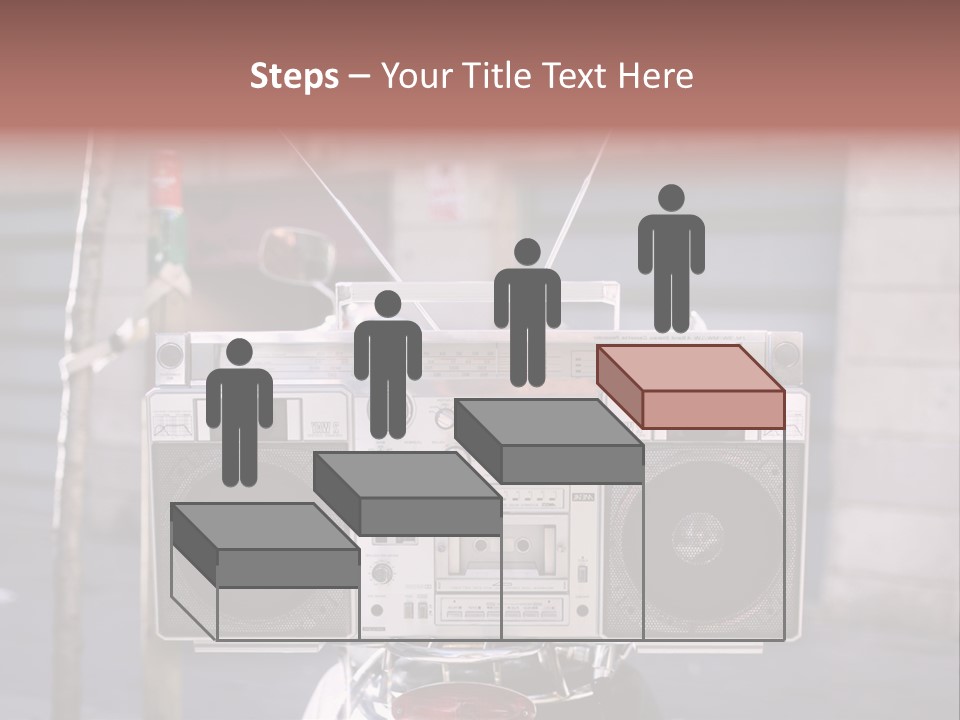 Dance Music Boombox Cool PowerPoint Template