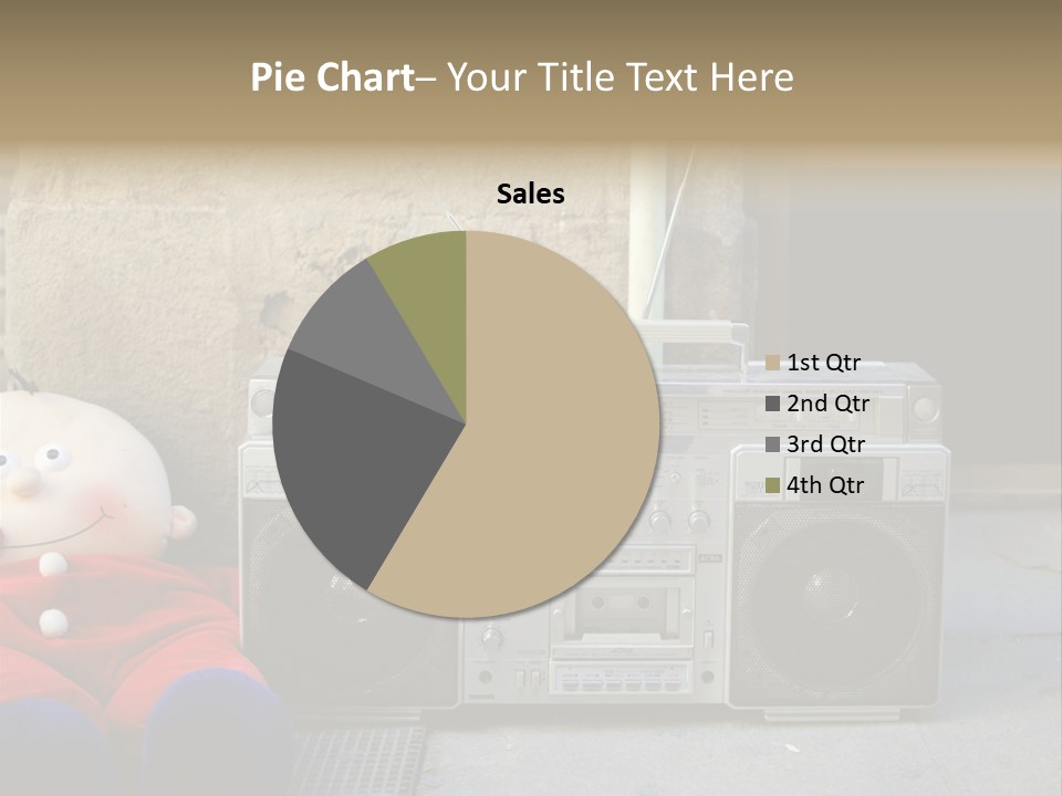 Listen Boombox Clubbing PowerPoint Template