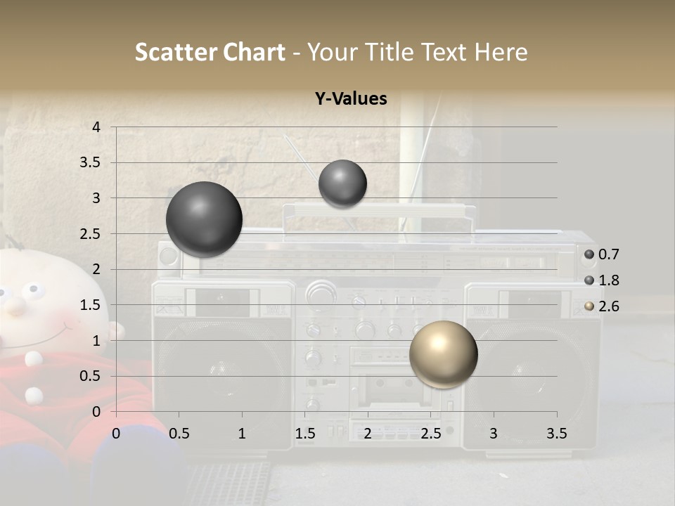 Listen Boombox Clubbing PowerPoint Template