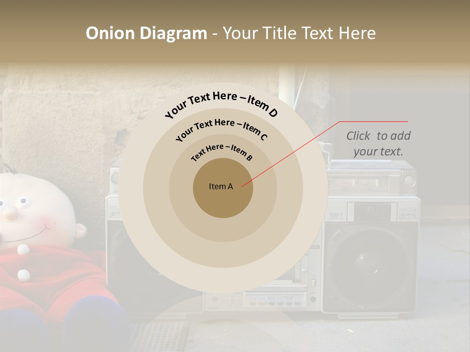 Listen Boombox Clubbing PowerPoint Template