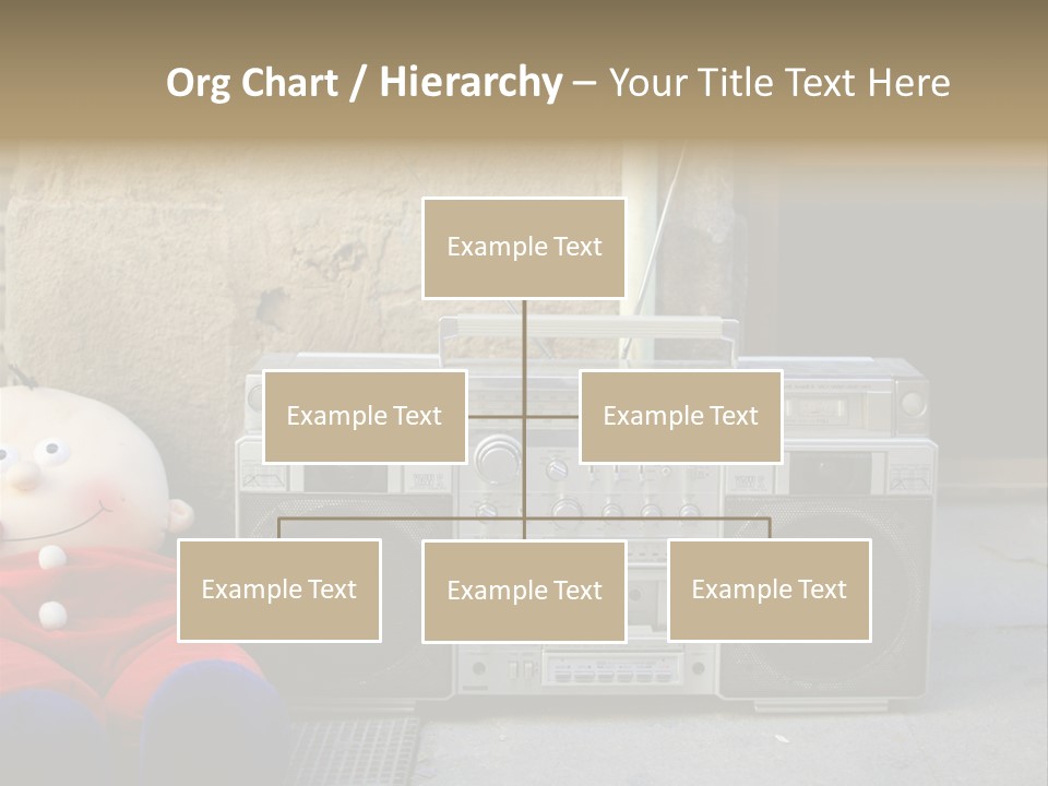 Listen Boombox Clubbing PowerPoint Template