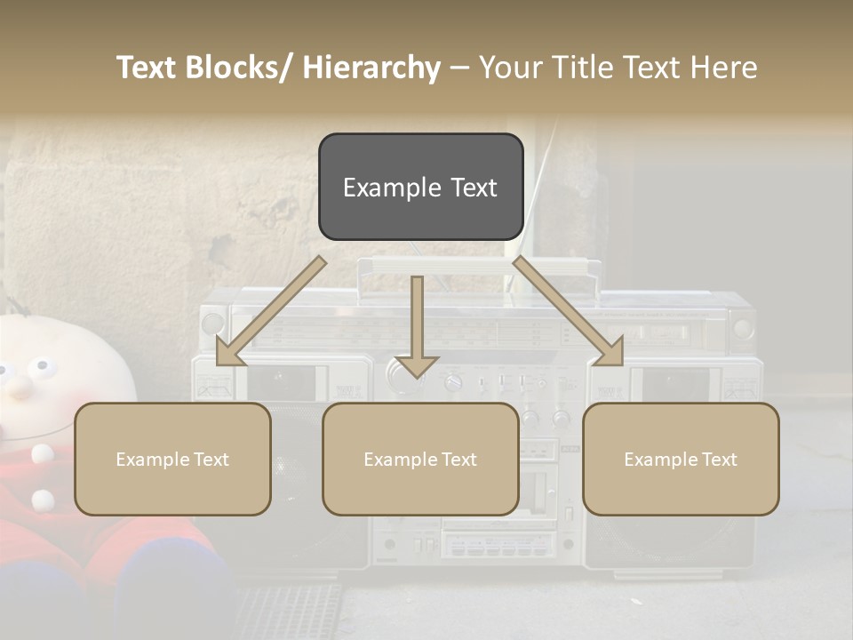 Listen Boombox Clubbing PowerPoint Template