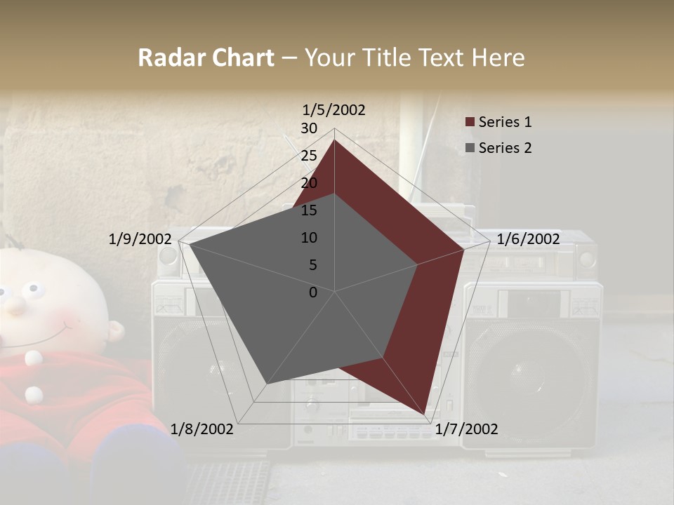 Listen Boombox Clubbing PowerPoint Template